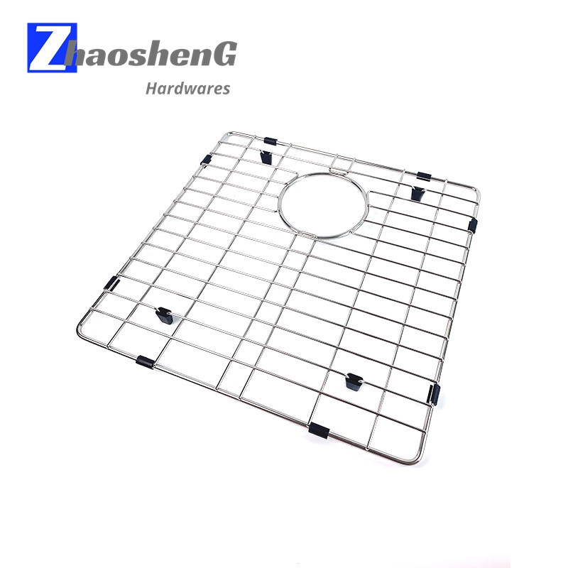 Custom Stainless Steel Wire Bottom Grid Kitchen Sink Protector