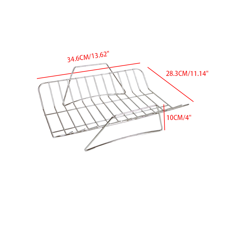 Zhaosheng Hardware - Chicken Holder Rib Rack Cooking And Roaster Rack Stainless Steel Roast Chicken Rack