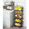 wire basket storage drawers
