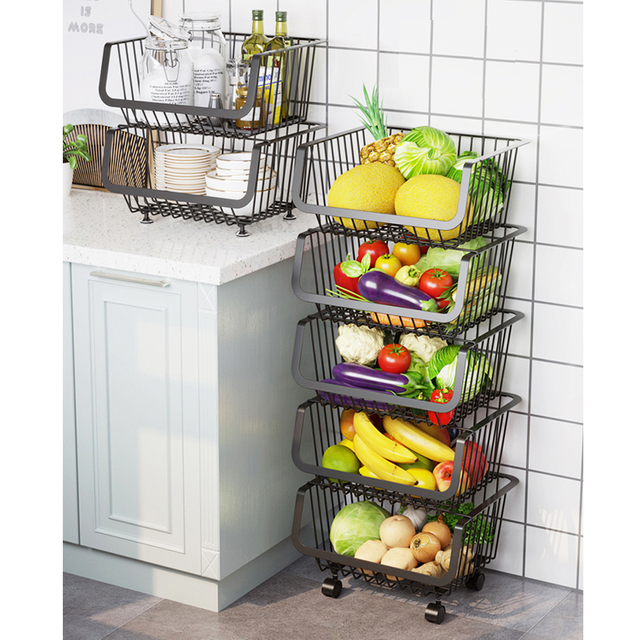 wire basket storage drawers