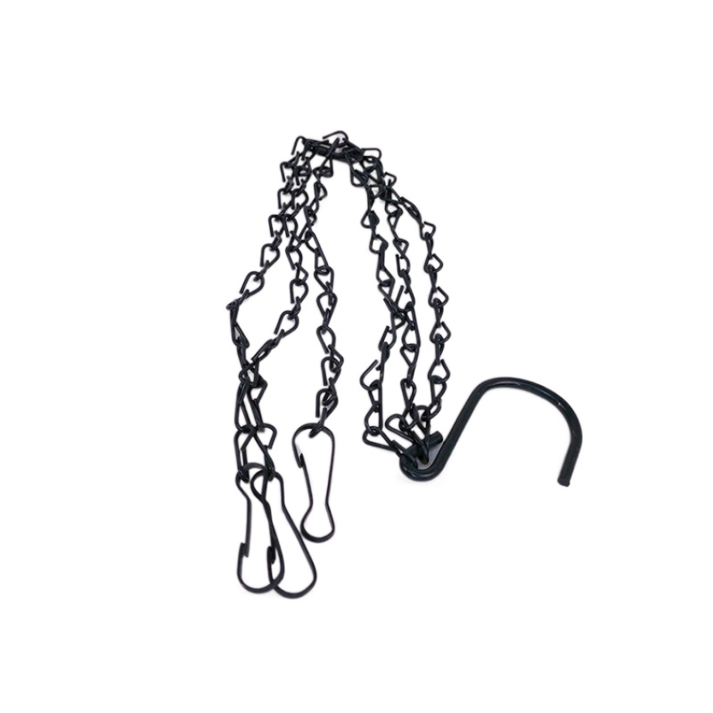 Zhaosheng Hardware - Green Hanging Flower Basket Outdoor Porch Pots Hanger Home Garden Wire Hanging Basket Planter