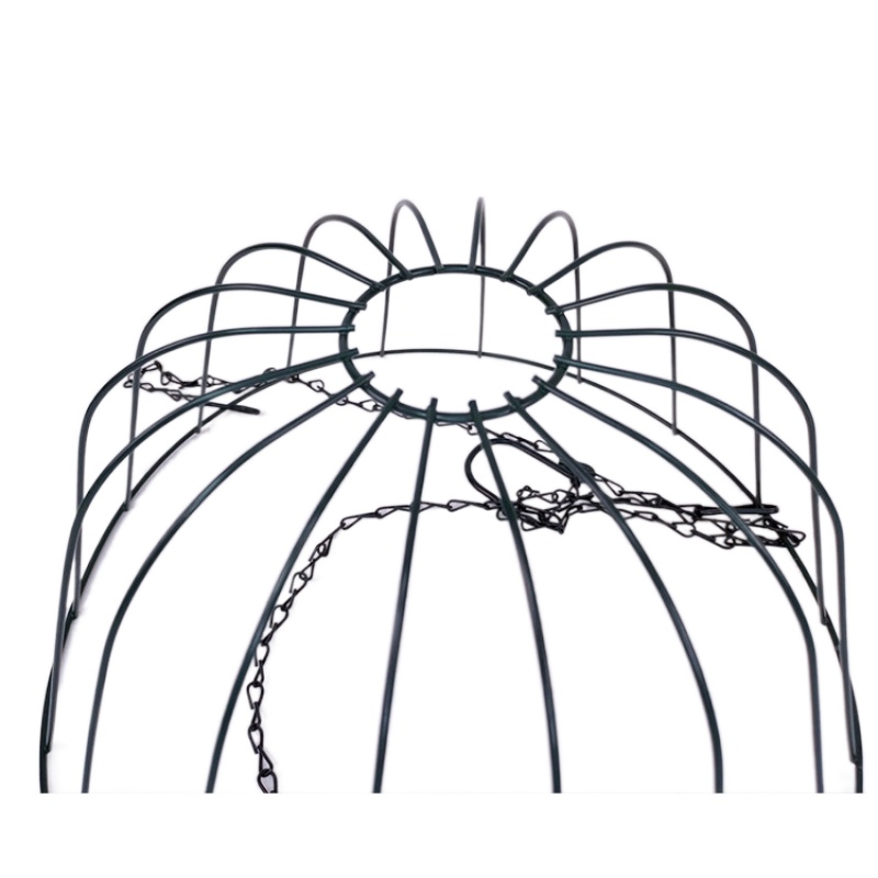 Zhaosheng Hardware - Green Hanging Flower Basket Outdoor Porch Pots Hanger Home Garden Wire Hanging Basket Planter