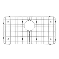 Detachable Sink Grate with Rubber Feet for Single & Double Farmhouse Sinks