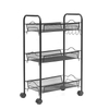4 Tier Wire Mesh Storage Cart/Utility Trolley Cart