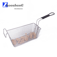 9 Gallon Deep Fry Basket Stainless Steel Chips Fryer Basket with Foldable Handle