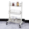 metal cart on wheels