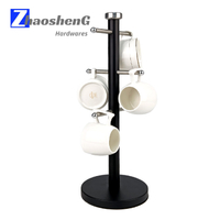 6 Hooks Mug & Coffee Cup Tree Tableware Tea Cup Holder Tower for Coffee Counter Bar & Home Dining Room