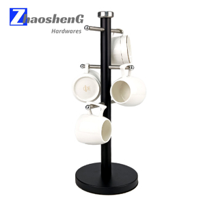 6 Hooks Mug & Coffee Cup Tree Tableware Tea Cup Holder Tower for Coffee Counter Bar & Home Dining Room