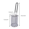 steel round pasta basket