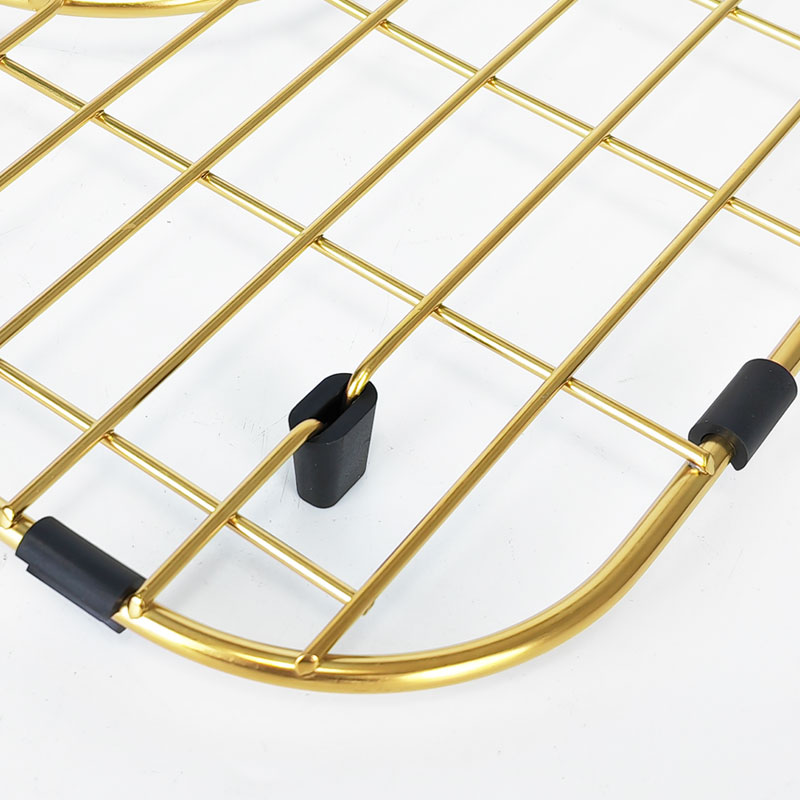 Kitchen Sink Bottom Grid - Gold Stainless Steel 304 Sink Protector SG-1020-HH