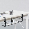 Zhaosheng Hardware -Under Desk Cable Management Tray Wire Cable Cord Organizer Black Metal Iron