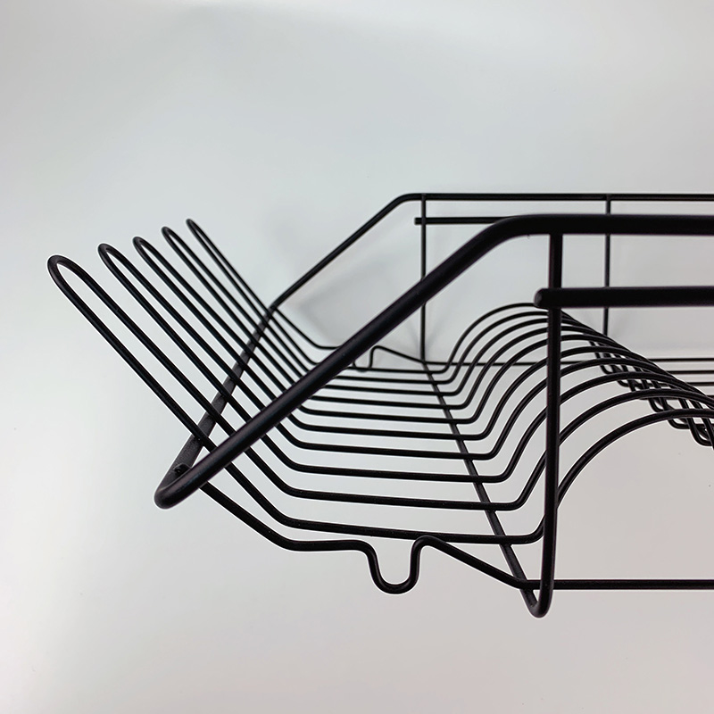 Zhaosheng Hardware - 2 Tier Dish Drying Rack Dish Drainer, Black