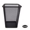 black trash can