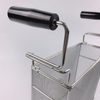 steel round pasta basket