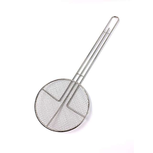 Zhaosheng Hardware - Round Mesh Skimmer Metal Kitchen Filter With Long Handle