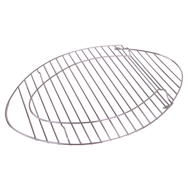 Zhaosheng Hardware - Foldable Oval Roasting Rack Stainless Steel Oven Grid Wire Bakery Cooling Rack for Baking Broiling