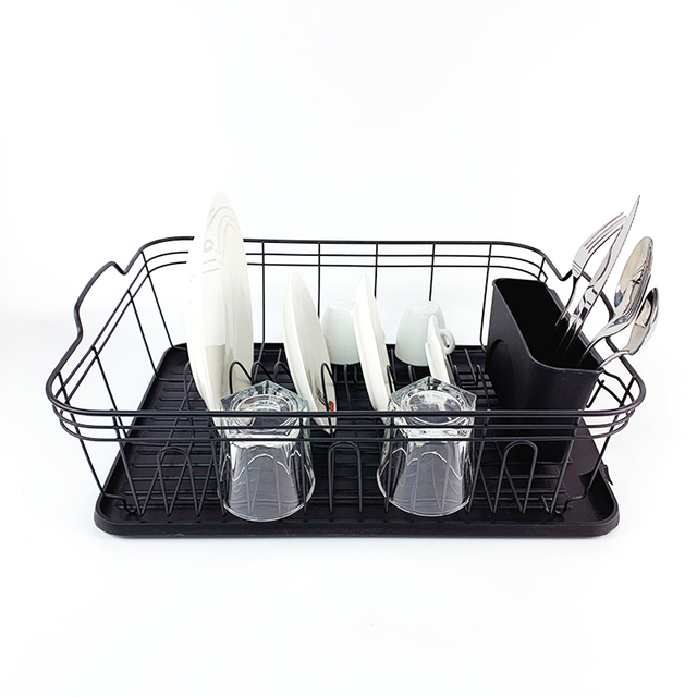dish drying rack with tray