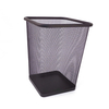 black trash can