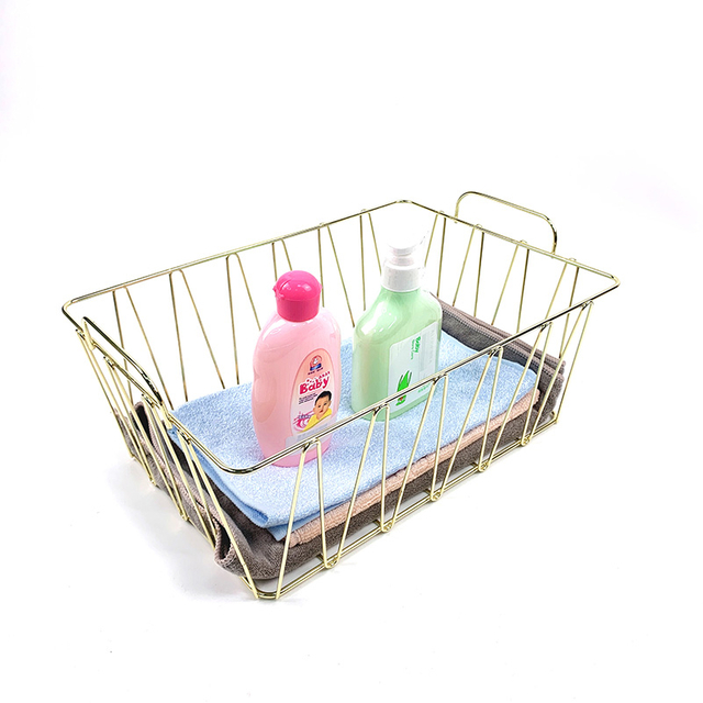 Zhaosheng Hardware - Mesh Utility Basket Bathroom Office Organizer Kitchen Durable Metal Storage Basket