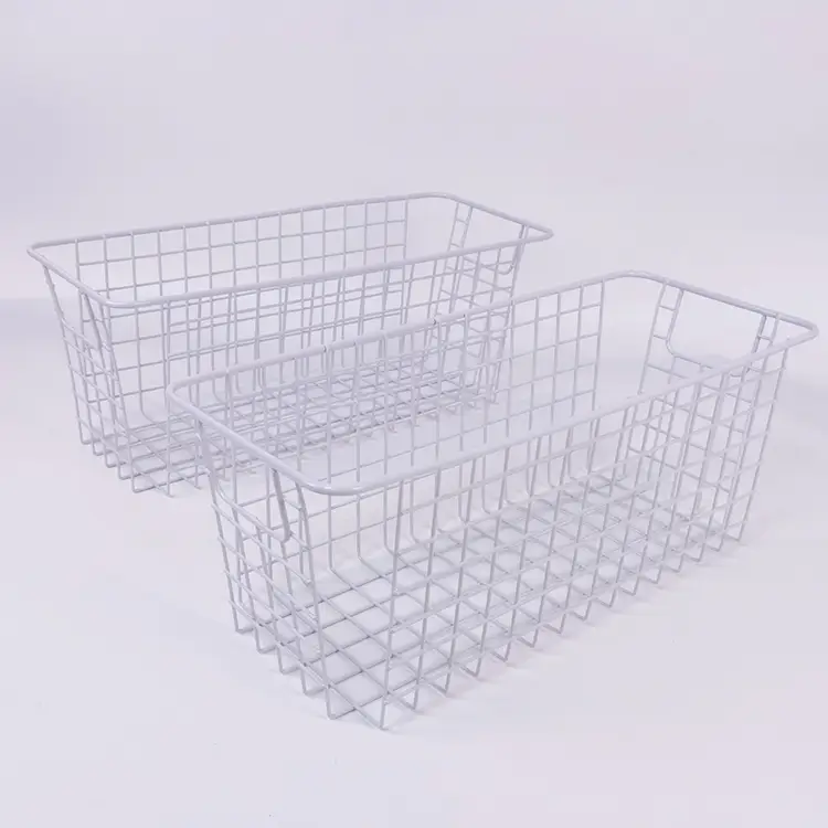 Zhaosheng Hardware - Metal Wire Food Storage Organizer Freezer Pantry Closet Basket Rectangular Wire Basket