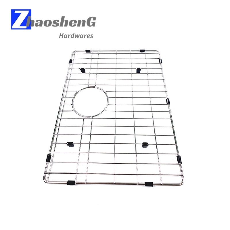 Stainless Steel Sink Grate 20" X 14.6" for Single Bowl Sink with Rear Drain Hole