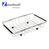 Expandable Wire Rinse Basket over The Sink Made of Stainless Steel for Farmhouse Sinks