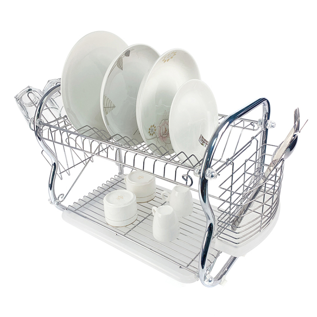 two tier dish rack