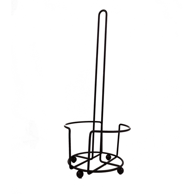 silver toilet roll holder