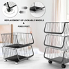 wire basket storage drawers
