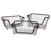 Zhaosheng Hardware - Stacking Organizer Basket Wire Metal Basket Bin Stackable Storage Basket for Kitchen or Bathroom