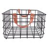 Zhaosheng Hardware - Metal Wire Basket Kitchen Bathroom Organizer Decor Baskets for Storage with Leather Handle