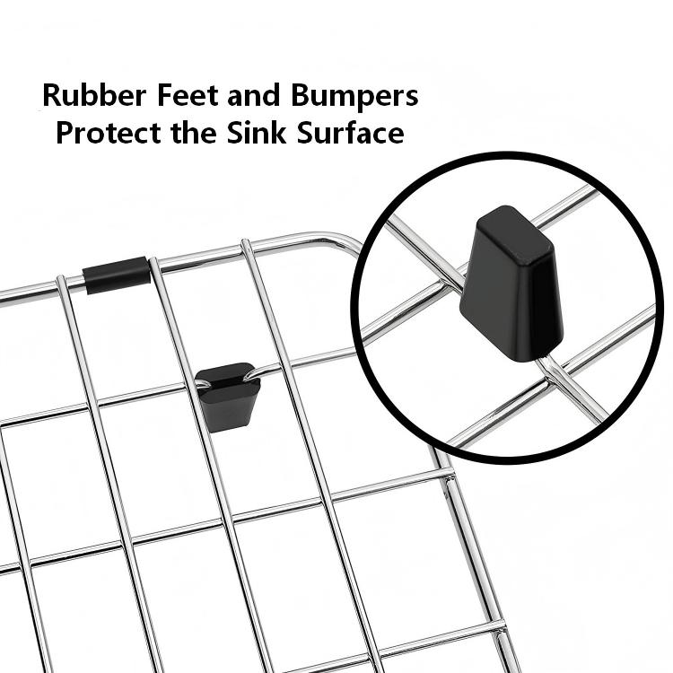 sink bottom grid with rubber feet