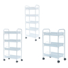 4 Tier Wire Mesh Storage Cart/Utility Trolley Cart