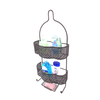 Zhaosheng - Over Shower Head Bathroom Storage Rack Iron 3 Tier Shower Caddy With 2 Hooks