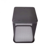 black trash can
