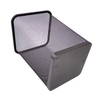 black trash can