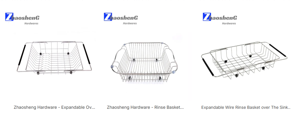 3-kitchen sink wire baskets