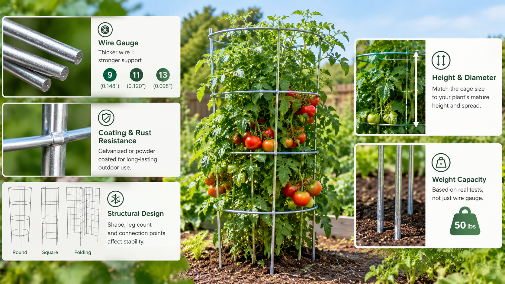 tomato plant supports factory